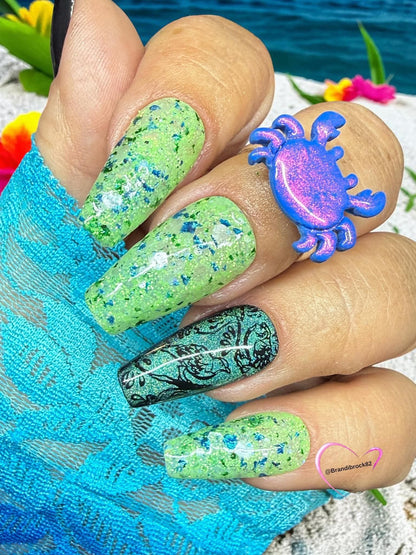 Green Cookie Dip Powder - Adelyn's Sparkled Creations - Double Dipp'd Dip Powder