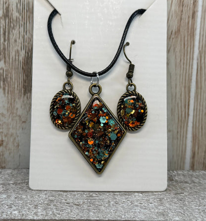 Handmade Resin Earrings and Earring/Pendant sets - Resin - Double Dipp'd Dip Powder