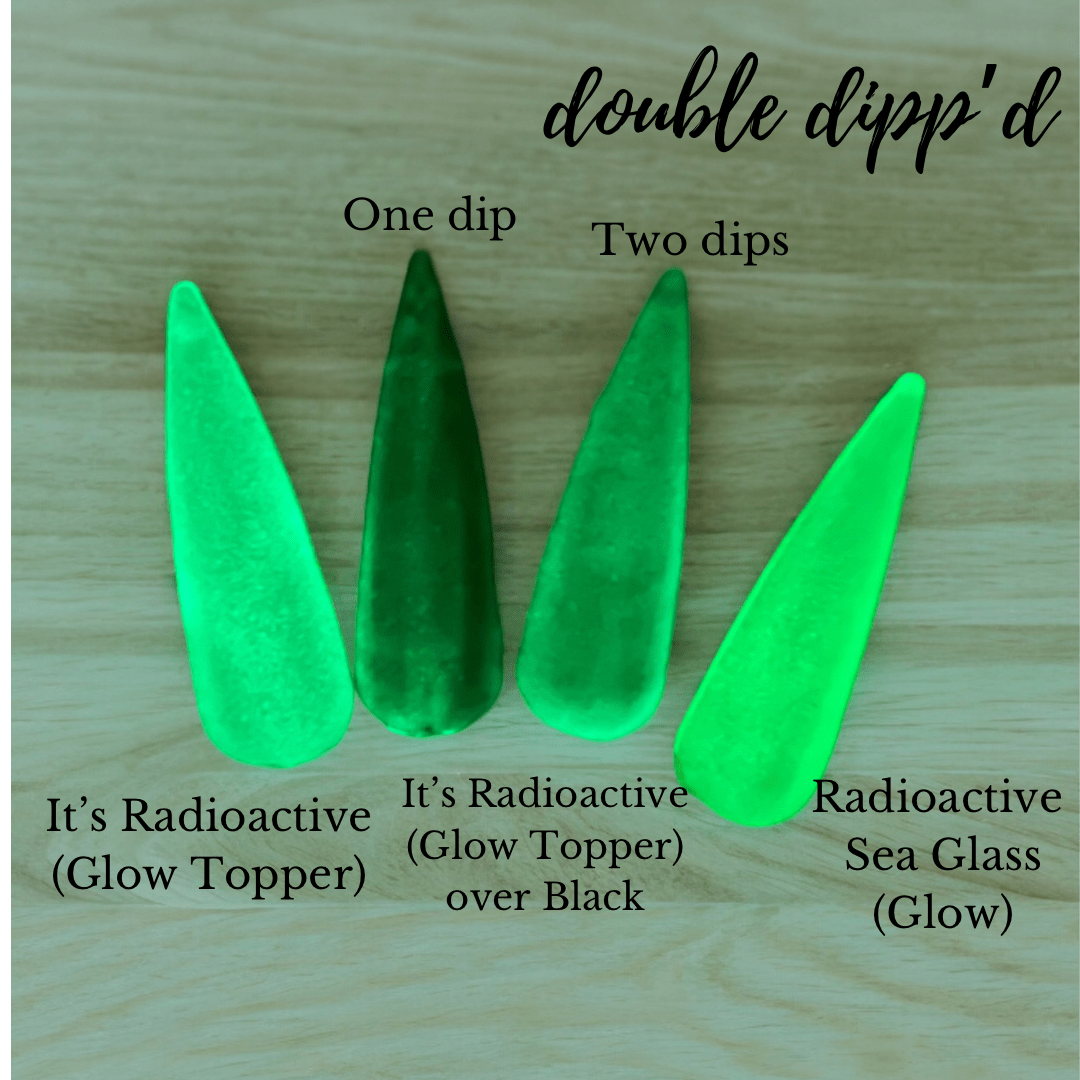 It's Radioactive (Glow Topper) - Dip Powder - Double Dipp'd Dip Powder