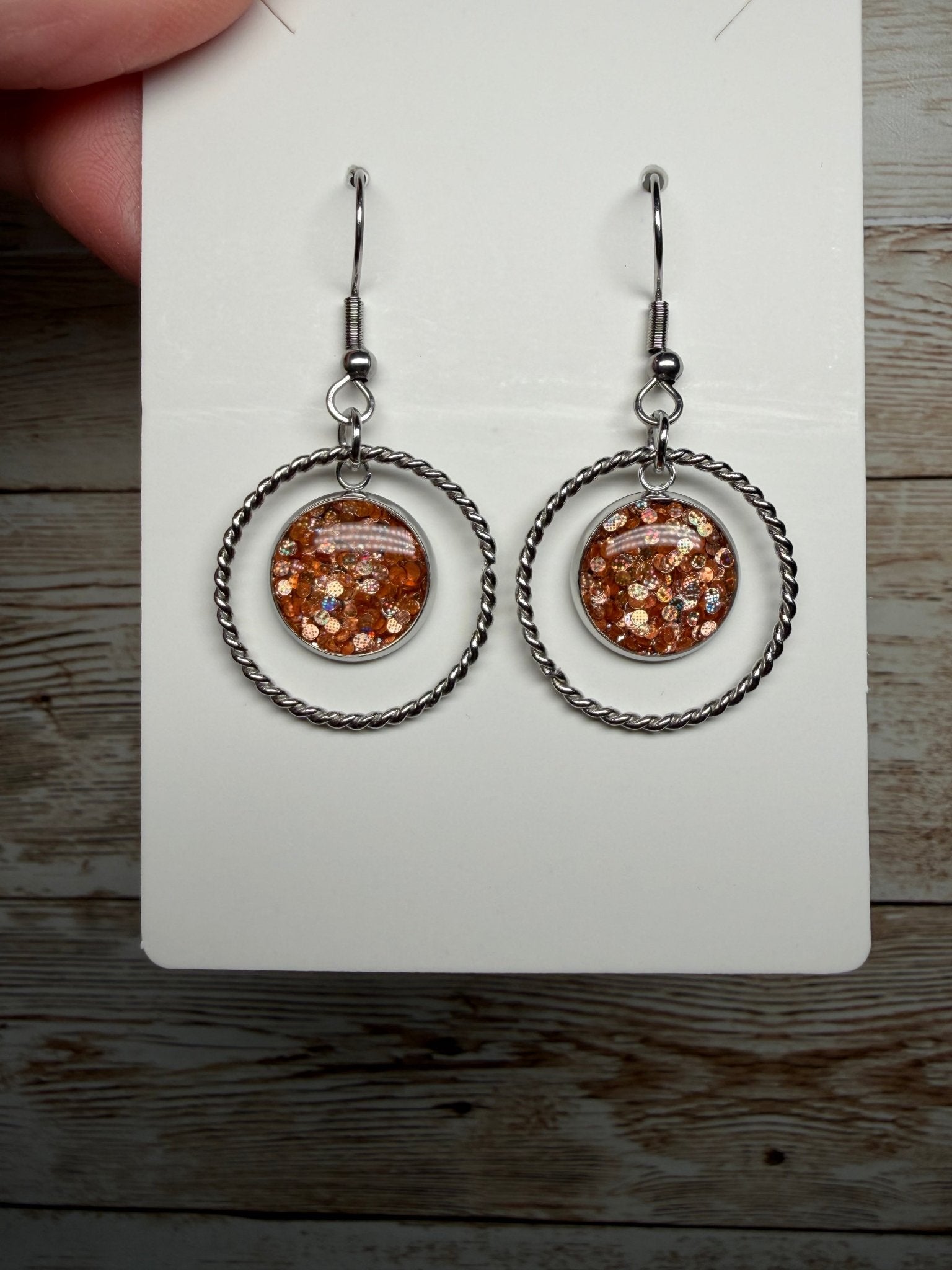 Keep on Sparkling Handmade Resin Earrings and DIp Powder sets - Resin - Double Dipp'd Dip Powder