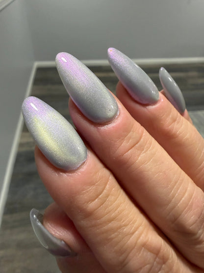 Lavender Ice Cat Eye Gel Polish - Gel Polish - Double Dipp'd Dip Powder