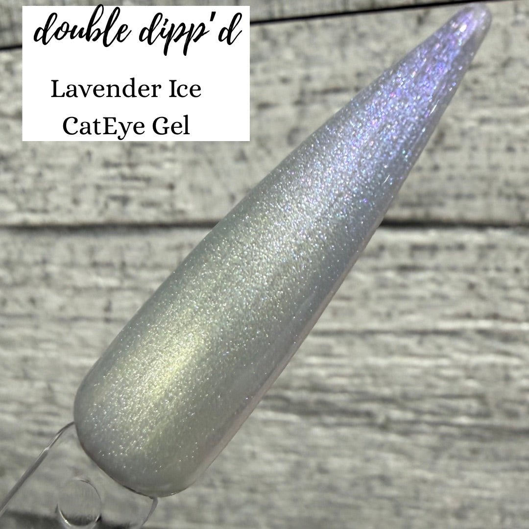 Lavender Ice Cat Eye Gel Polish - Gel Polish - Double Dipp'd Dip Powder