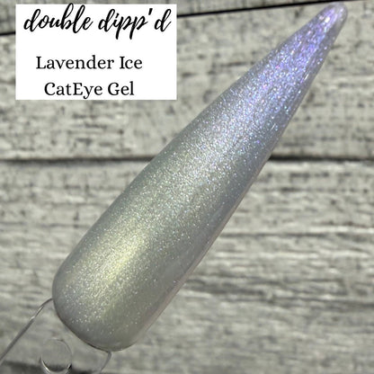 Lavender Ice Cat Eye Gel Polish - Gel Polish - Double Dipp'd Dip Powder