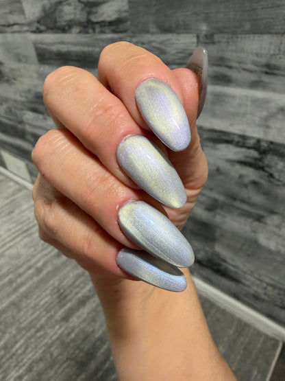 Lavender Ice Cat Eye Gel Polish - Gel Polish - Double Dipp'd Dip Powder