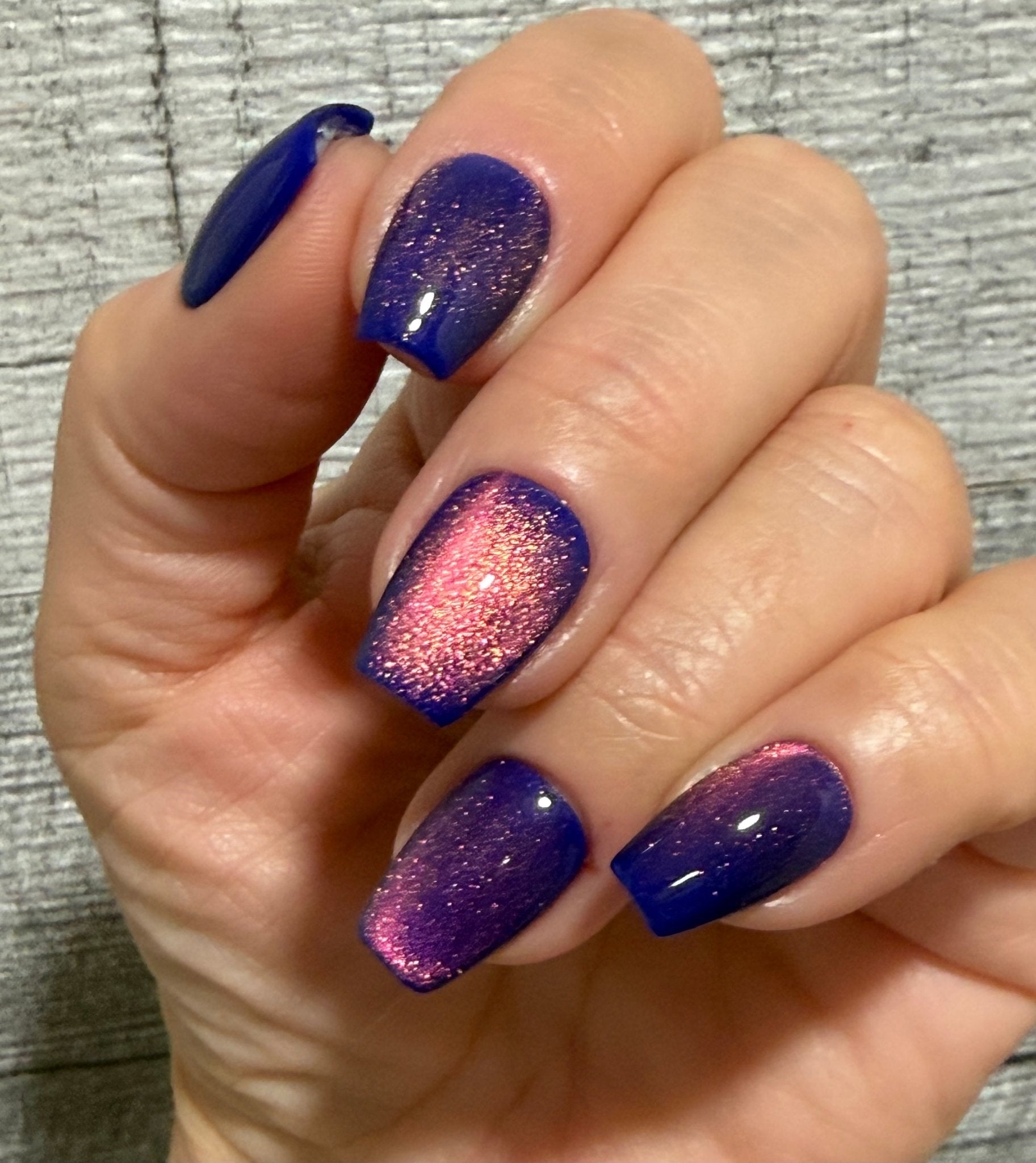 Midnight Plum Cat Eye Gel Polish - Gel Polish - Double Dipp'd Dip Powder