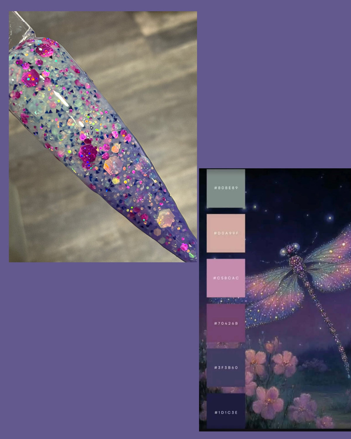 Monthly Muse 10/26 - Dragonfly Mystique Dip Powder - Dip Powder - Double Dipp'd Dip Powder