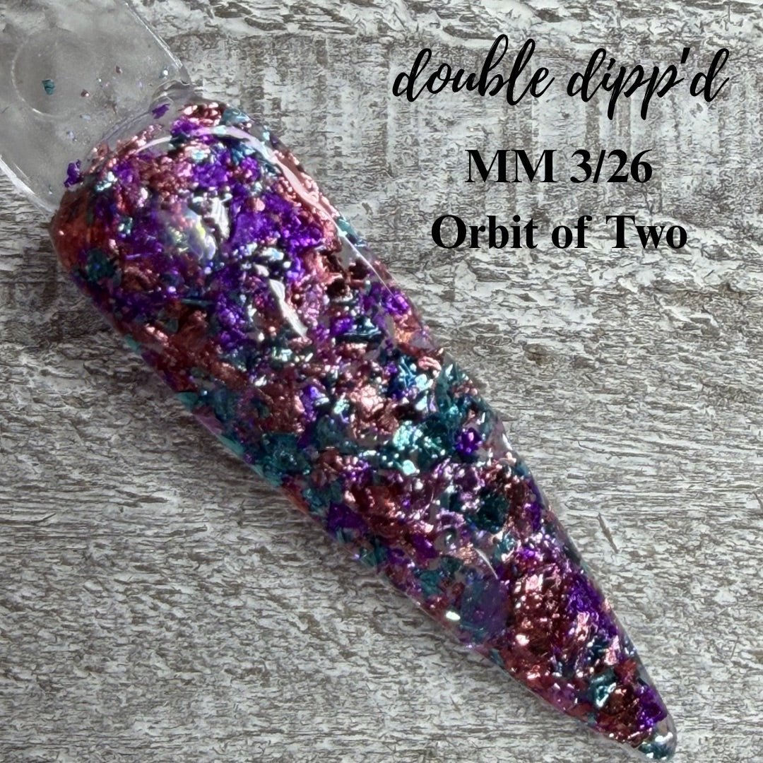 Monthly Muse 3/26 (Orbit of Two) Dip Powder - Dip Powder - Double Dipp'd Dip Powder