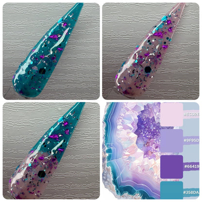 Monthly Muse 4/26 - Can You Teal it's Pink Dip Powder - Dip Powder - Double Dipp'd Dip Powder