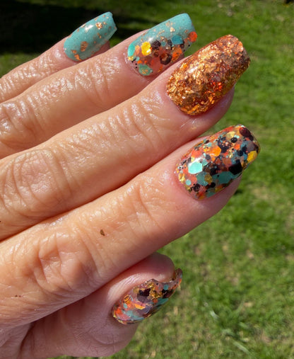 Monthly Muse 4/26 - Turquoise in the Rough Dip Powder - Dip Powder - Double Dipp'd Dip Powder