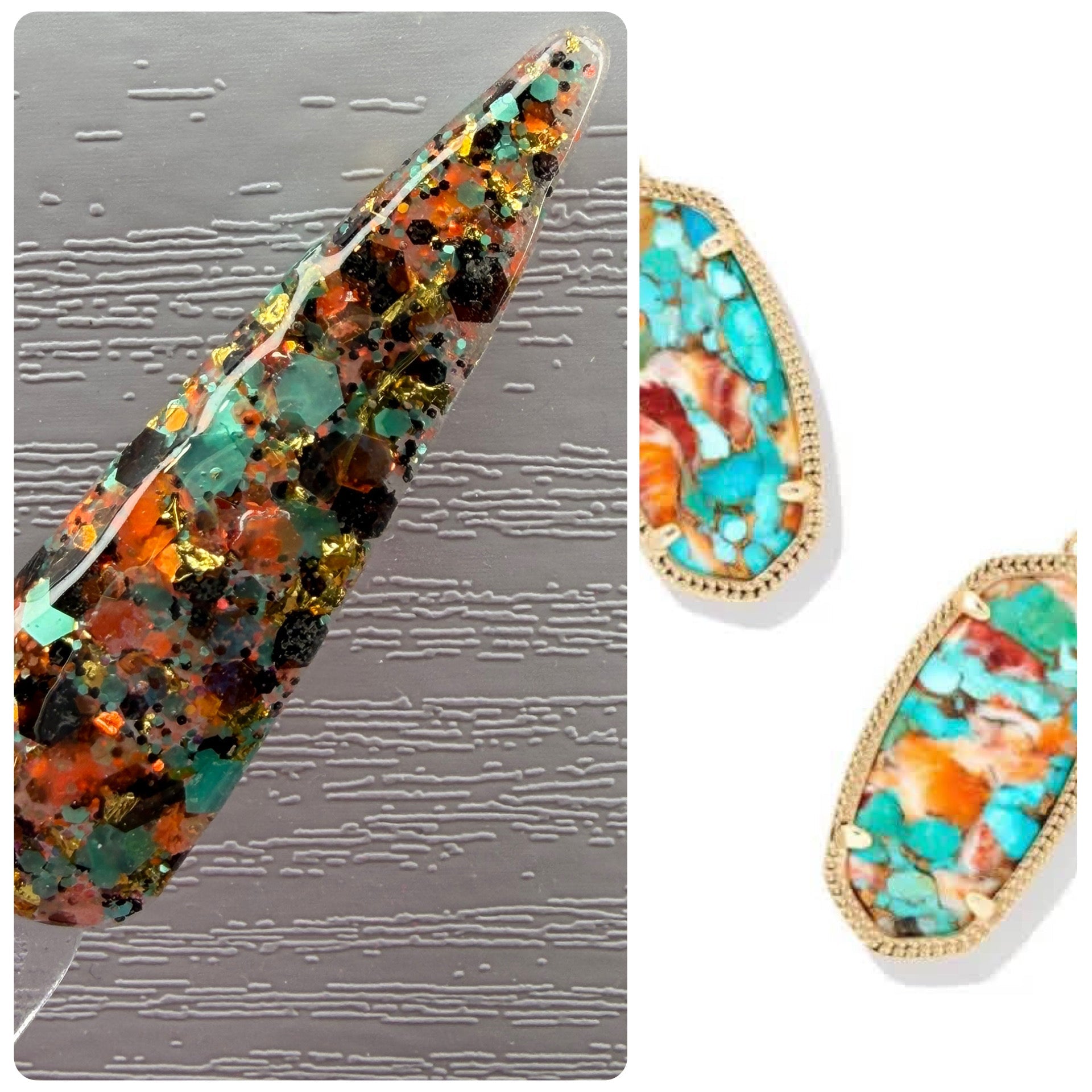 Monthly Muse 4/26 - Turquoise in the Rough Dip Powder - Dip Powder - Double Dipp'd Dip Powder