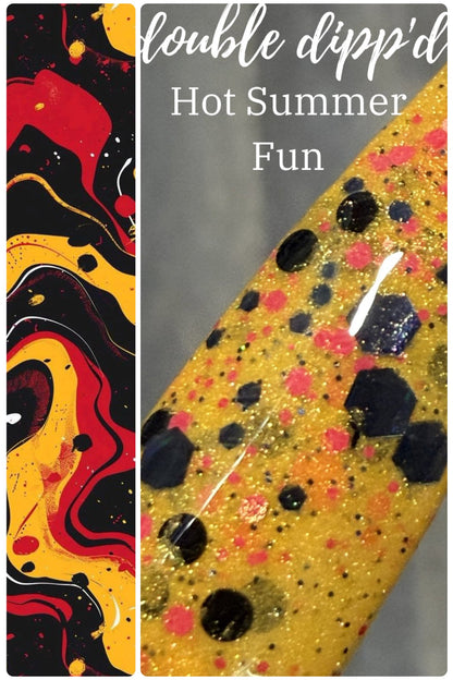 Monthly Muse 6/26 - Hot Summer Fun Dip Powder - Dip Powder - Double Dipp'd Dip Powder