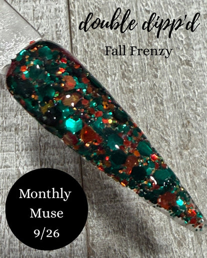 Monthly Muse 9/26 - Fall Frenzy Dip Powder - Dip Powder - Double Dipp'd Dip Powder