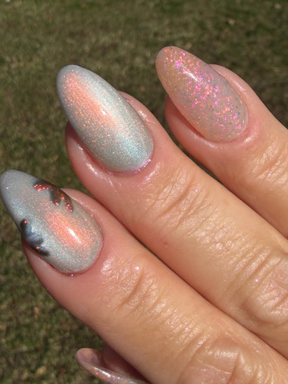 On Fire Aurora Cat Eye Gel Polish - Gel Polish - Double Dipp'd Dip Powder