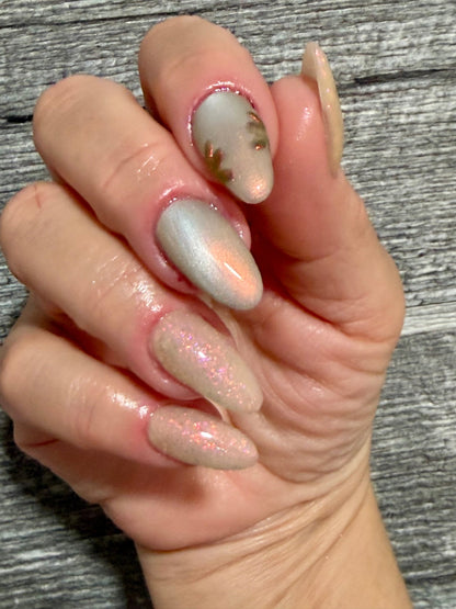 On Fire Aurora Cat Eye Gel Polish - Gel Polish - Double Dipp'd Dip Powder
