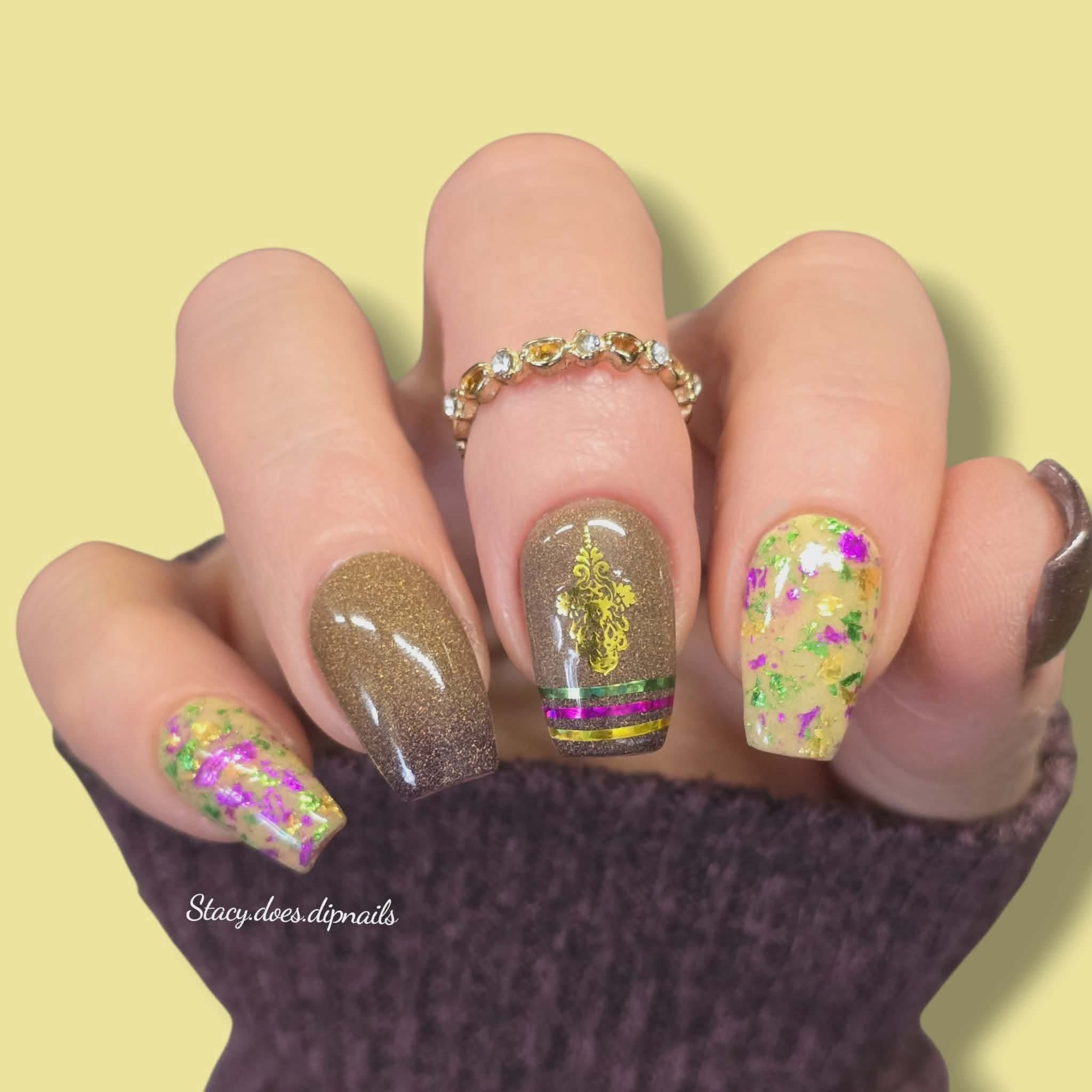 Parti Gras Nail Dip Powder - Dip Powder - Double Dipp'd Dip Powder