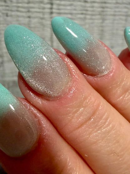 Pastel Blue One Coat Gel Polish - Gel Polish - Double Dipp'd Dip Powder