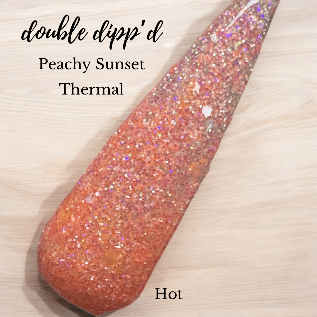 Peachy Sunset - Closeout - Double Dipp'd Dip Powder