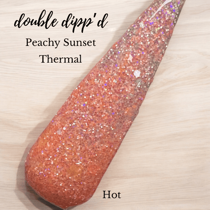 Peachy Sunset - Closeout - Double Dipp'd Dip Powder