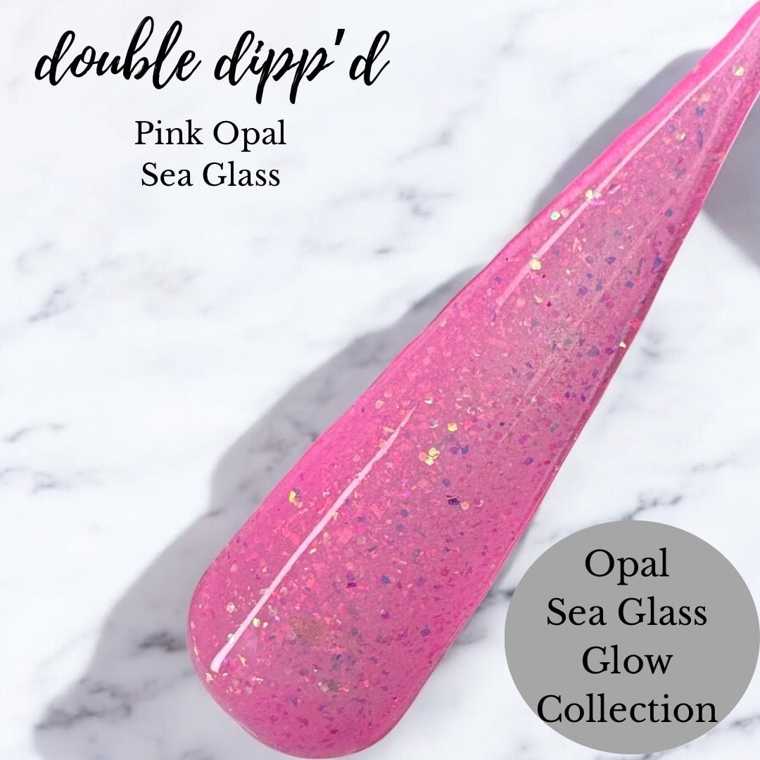 Pink Opal Sea Glass - Dip Powder - Double Dipp'd Dip Powder