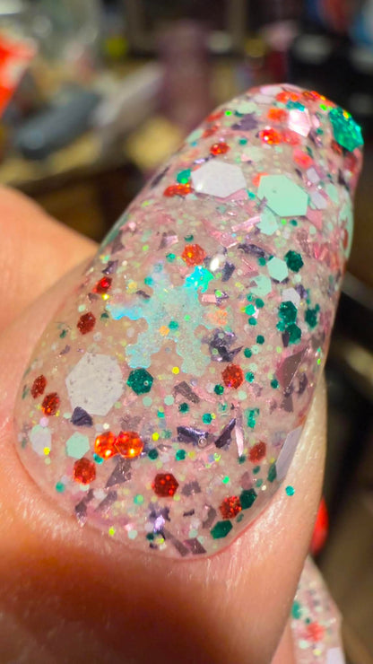 Roseberry Dip Powder - Adelyn's Sparkled Creations - Double Dipp'd Dip Powder