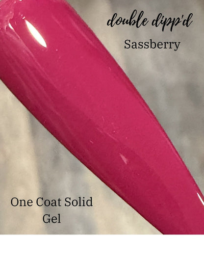 Sassberry One Coat Gel Polish - Gel Polish - Double Dipp'd Dip Powder