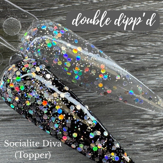 Socialite DIva Topper Dip Powder - Dip Powder - Double Dipp'd Dip Powder