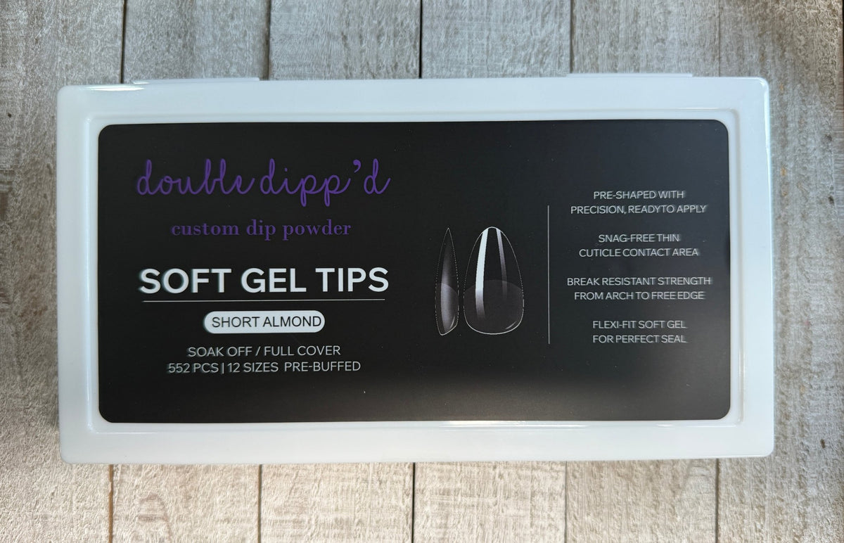 Soft Gel Nail Tips - Double Dipp'd Dip Powder