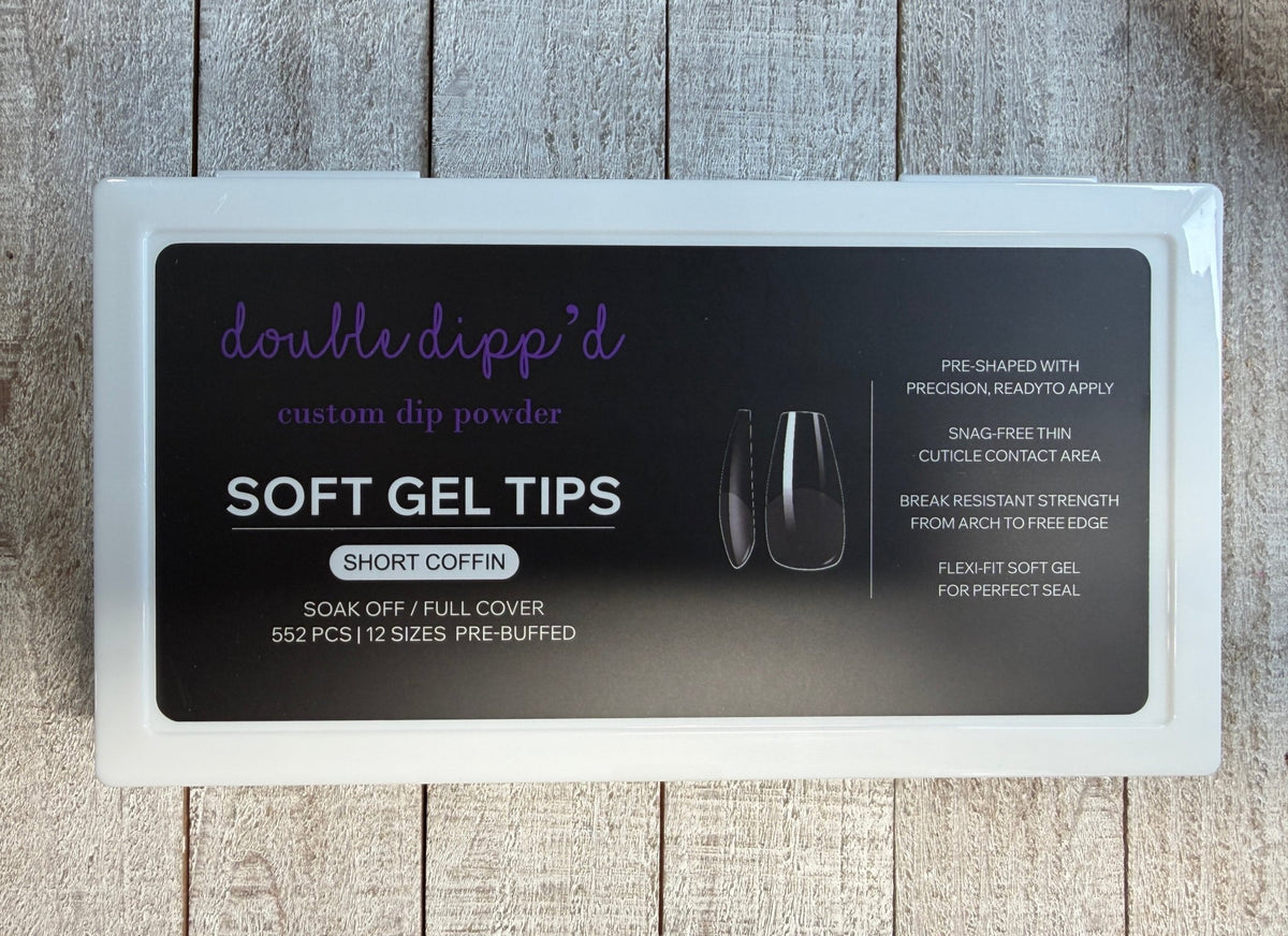 Soft Gel Nail Tips - Double Dipp'd Dip Powder