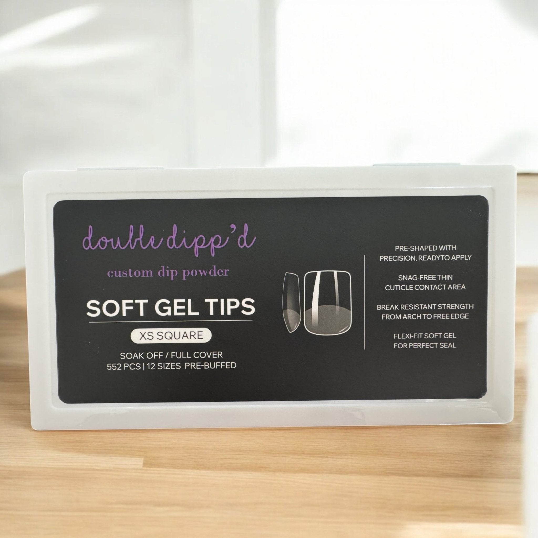Soft Gel Nail Tips - Double Dipp'd Dip Powder