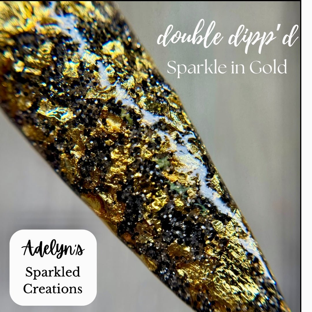 Sparkle in Gold - Closeout - Double Dipp'd Dip Powder