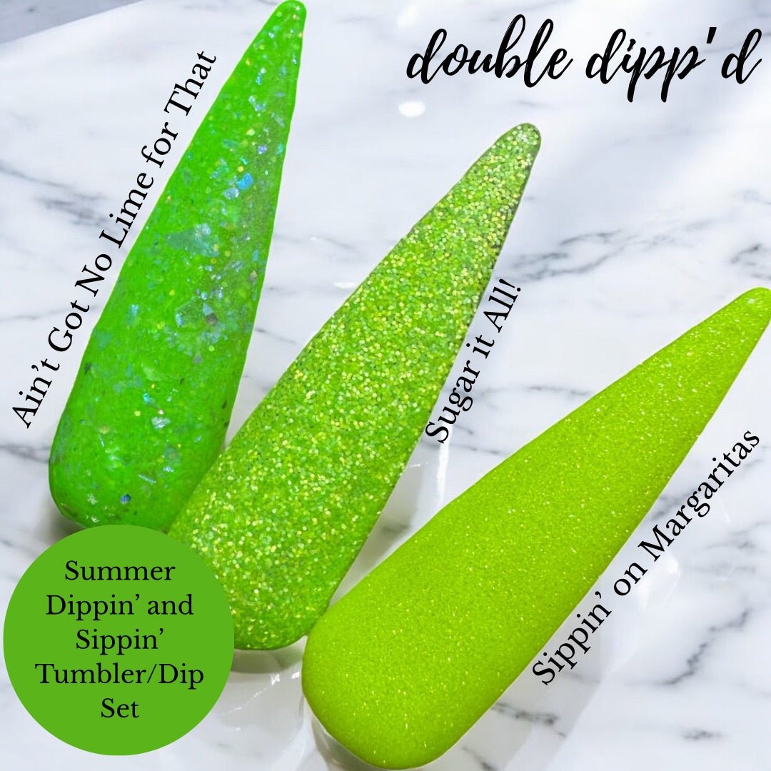 Summer Dippin' and Sippin' Dips - Dip Powder - Double Dipp'd Dip Powder