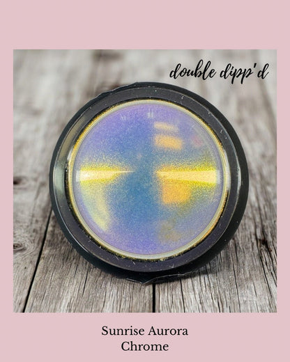 Sunrise Aurora Chrome - Chrome - Double Dipp'd Dip Powder
