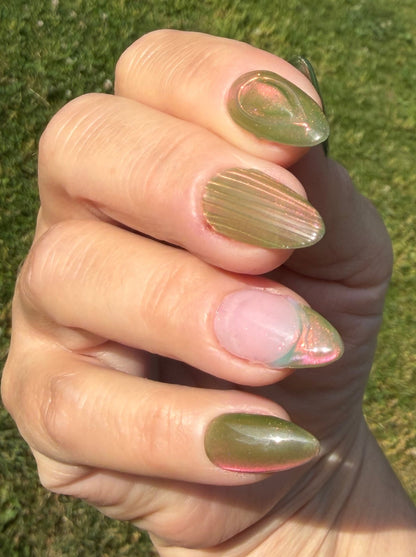 Sweet Guava Cat Eye Gel Polish - Gel Polish - Double Dipp'd Dip Powder