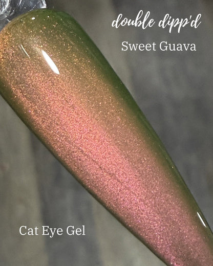 Sweet Guava Cat Eye Gel Polish - Gel Polish - Double Dipp'd Dip Powder