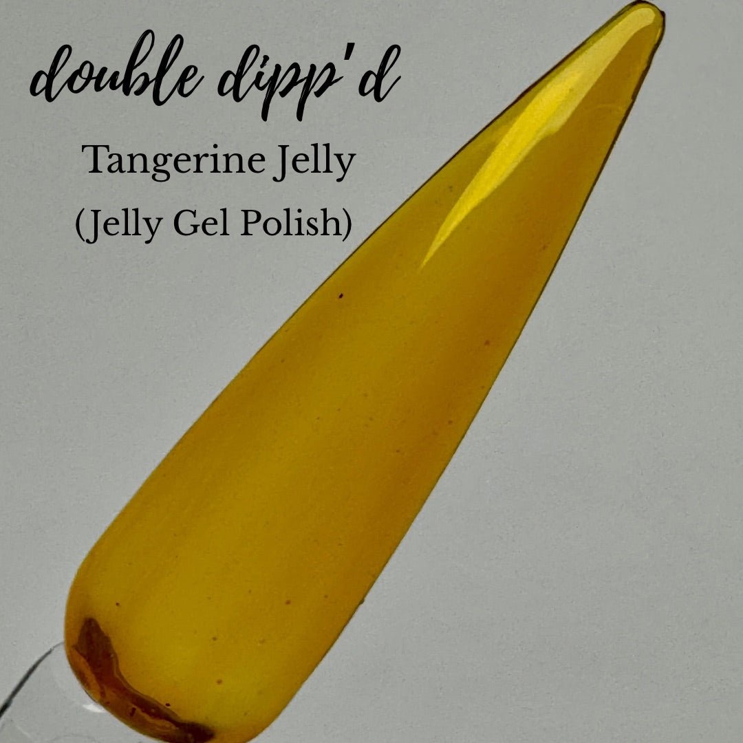 Tangerine Jelly Gel Polish - Liquids - Double Dipp'd Dip Powder