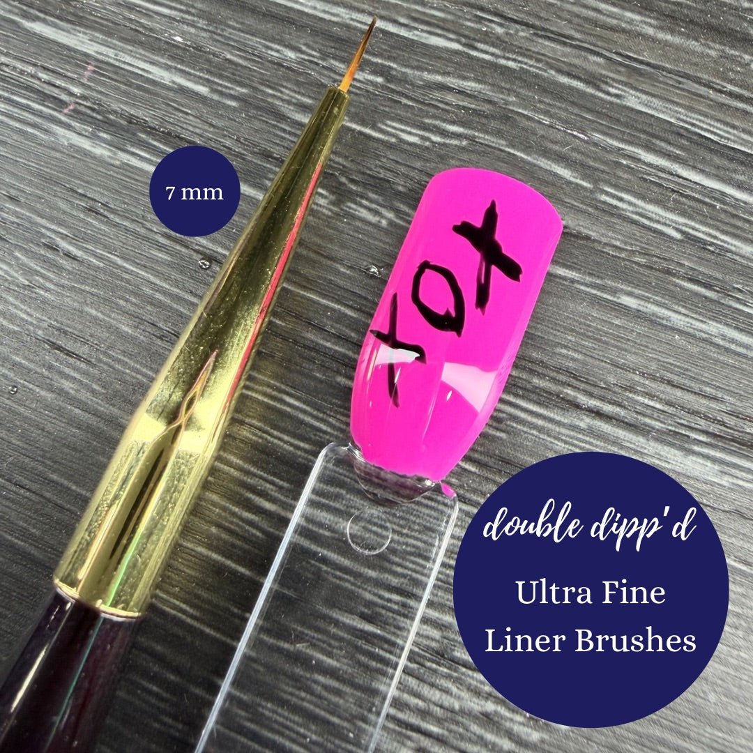 Ultra Thin Nail Liner Brushes - Double Dipp'd Dip Powder