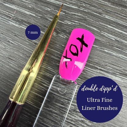 Ultra Thin Nail Liner Brushes - Double Dipp'd Dip Powder