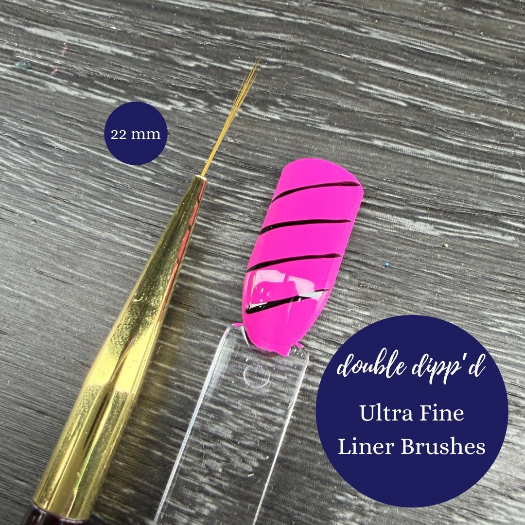 Ultra Thin Nail Liner Brushes - Double Dipp'd Dip Powder