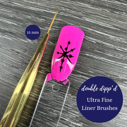 Ultra Thin Nail Liner Brushes - Double Dipp'd Dip Powder