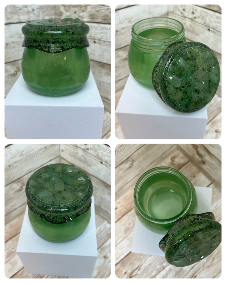 Resin Jars with Lids