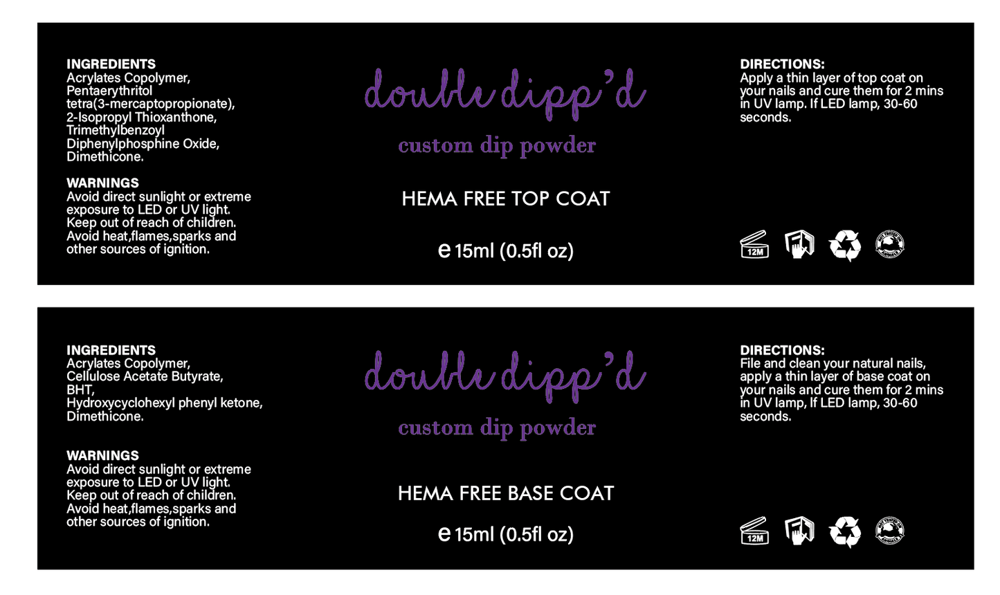 Gel Liquids (Individual) - Liquids - Double Dipp'd Dip Powder