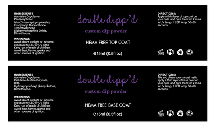 Gel Liquids (Individual) - Liquids - Double Dipp'd Dip Powder